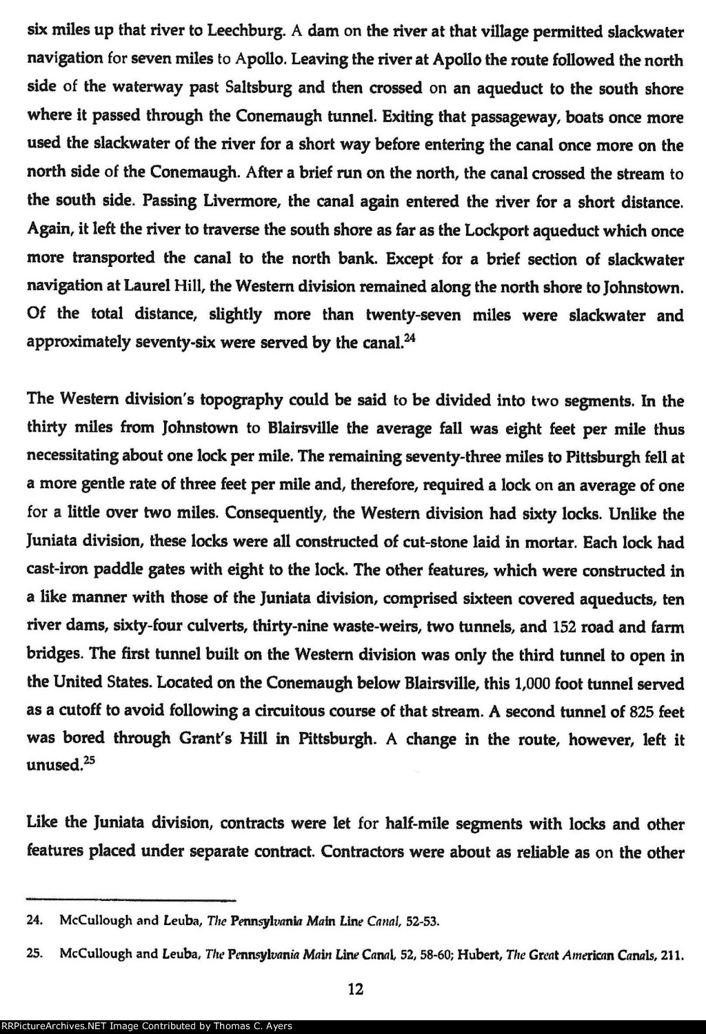 NPS "Pennsylvania Main Line Canal," Page 12, 1993